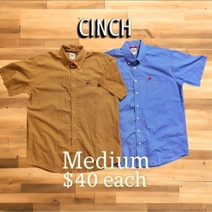 Cinch short sleeve button-up.